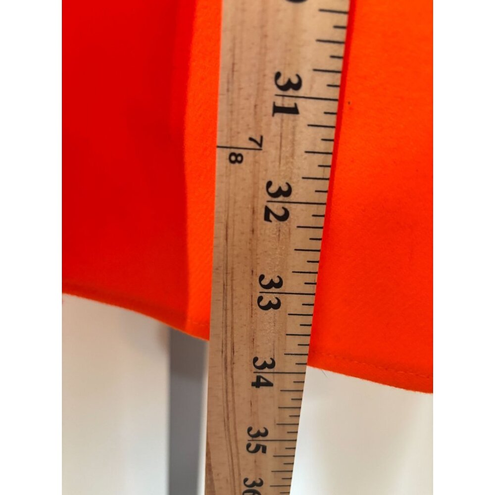 Cabelas Mens Flannel Shirt Bright Orange Hunting Heavyweight Outdoors Large Tall - Picture 9 of 11